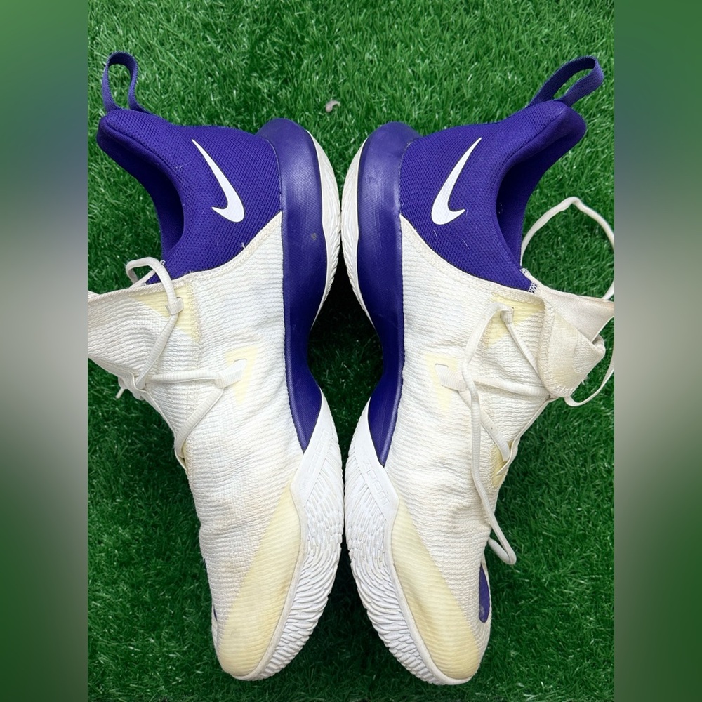 Nike Zoom Shift 2 Purple White Basketball Athletic Shoes AT3873-111 Mens Sz 16.5